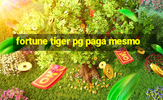 fortune tiger pg paga mesmo