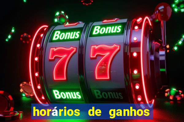 horários de ganhos no fortune tiger