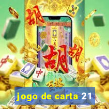 jogo de carta 21