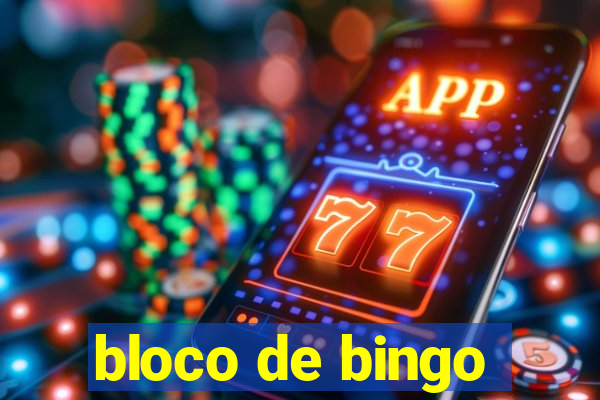 bloco de bingo