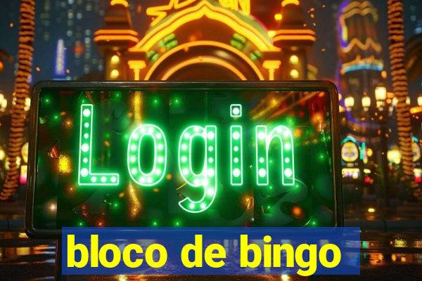 bloco de bingo