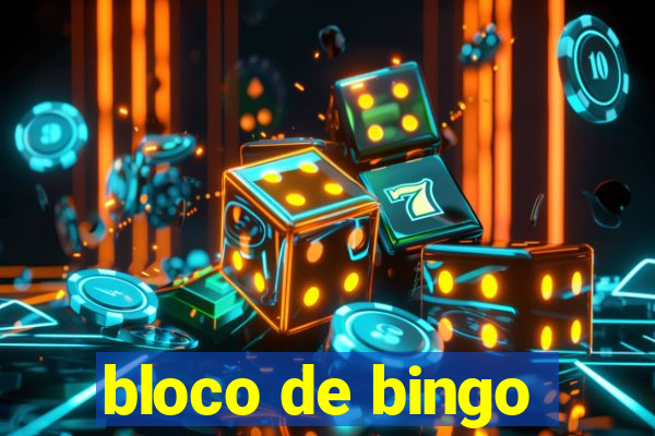 bloco de bingo