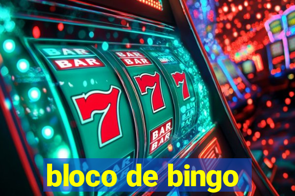 bloco de bingo