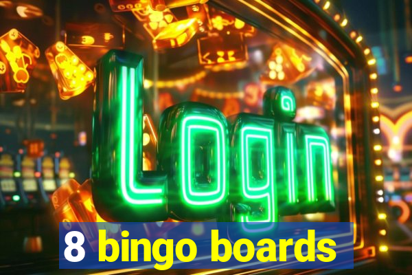 8 bingo boards