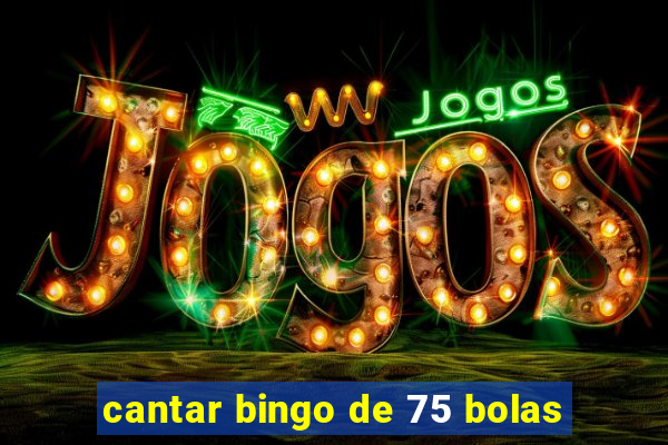 cantar bingo de 75 bolas