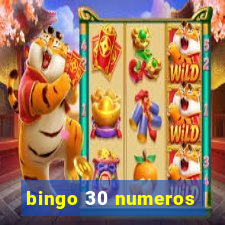 bingo 30 numeros