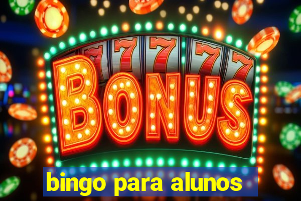 bingo para alunos