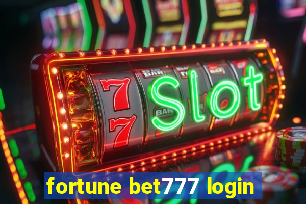 fortune bet777 login