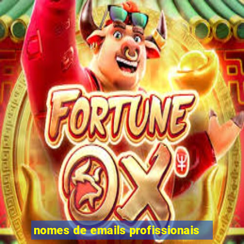 nomes de emails profissionais