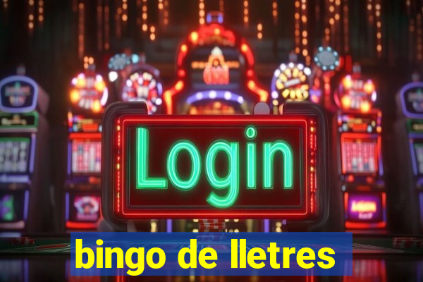 bingo de lletres