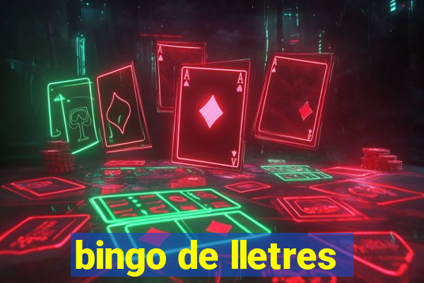 bingo de lletres