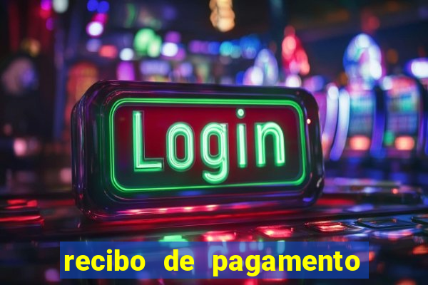 recibo de pagamento modelo word