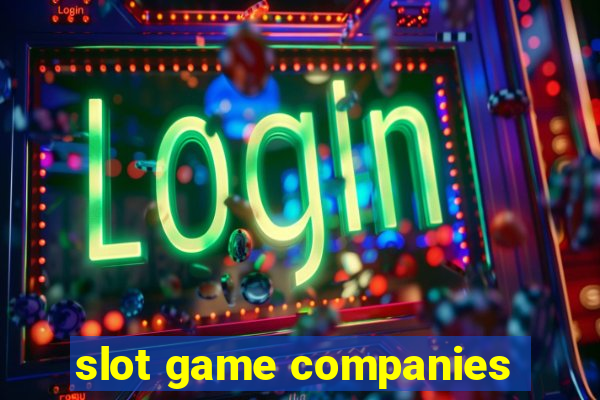 slot game companies