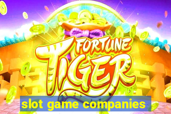 slot game companies