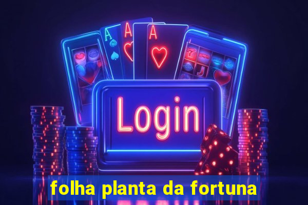 folha planta da fortuna