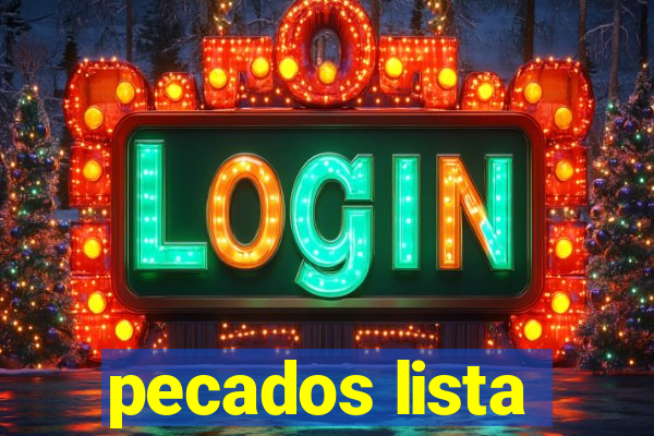 pecados lista