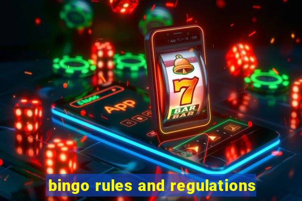 bingo rules and regulations