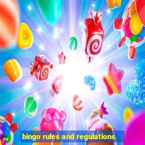 bingo rules and regulations