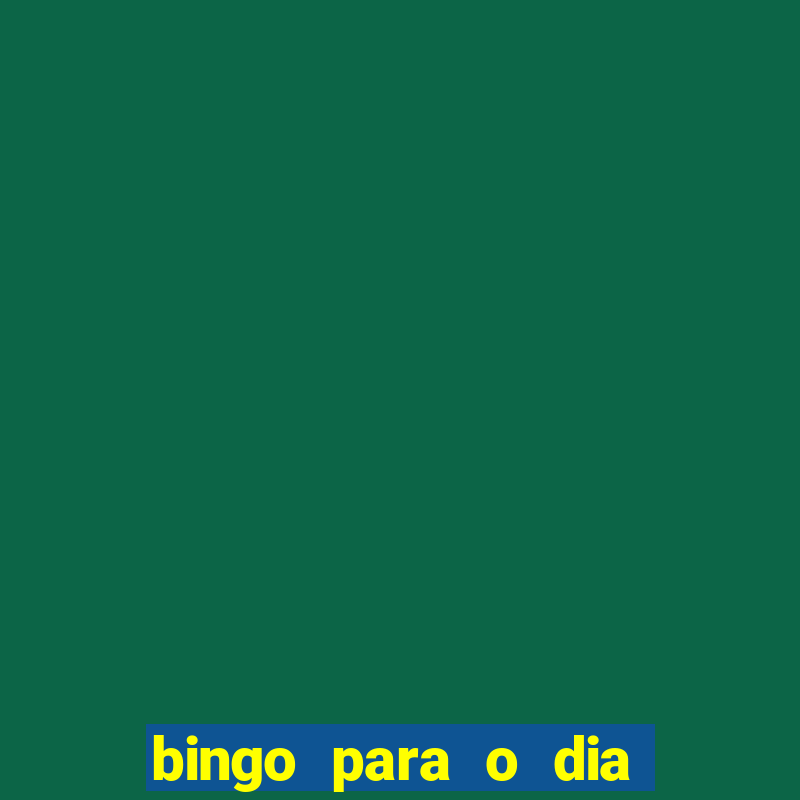 bingo para o dia do estudante