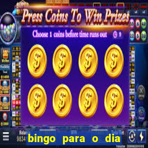 bingo para o dia do estudante