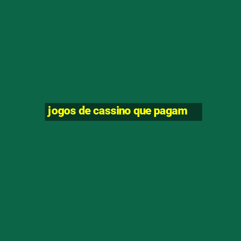 jogos de cassino que pagam