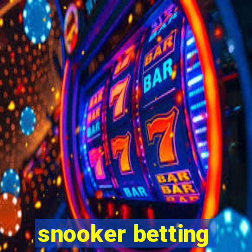 snooker betting