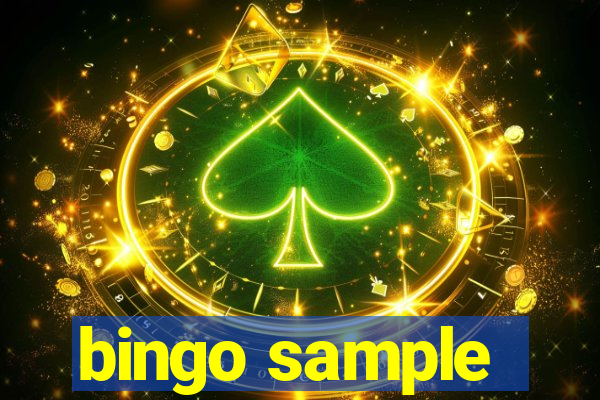 bingo sample