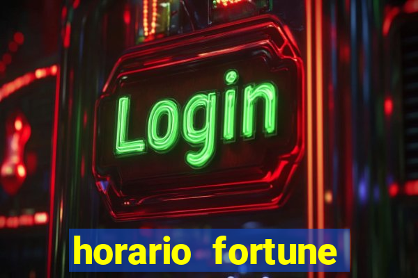 horario fortune tiger hoje