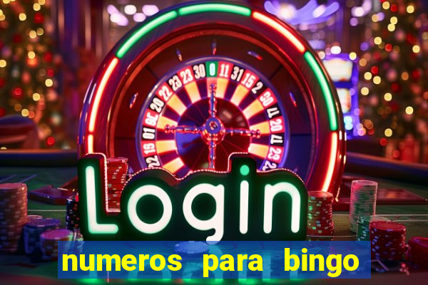 numeros para bingo de 1 a 100