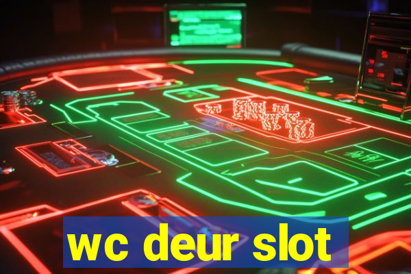 wc deur slot