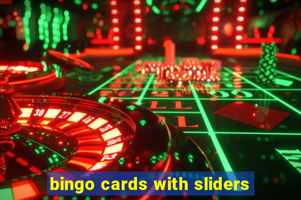 bingo cards with sliders