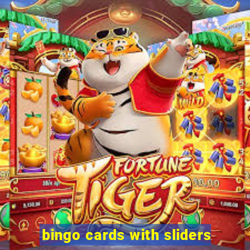 bingo cards with sliders