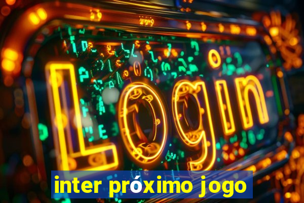 inter próximo jogo