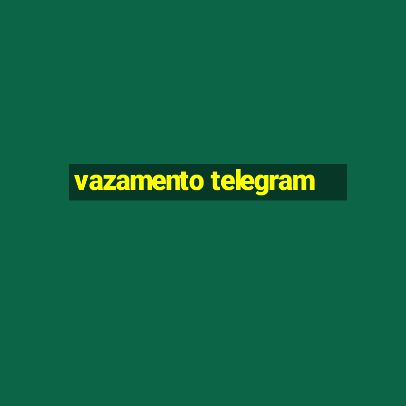 vazamento telegram