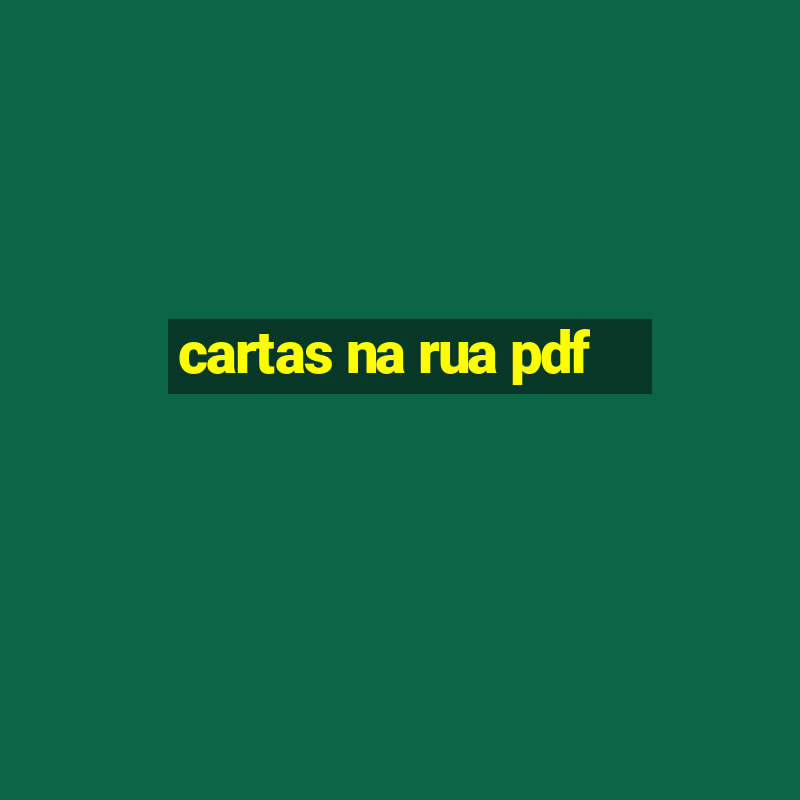 cartas na rua pdf