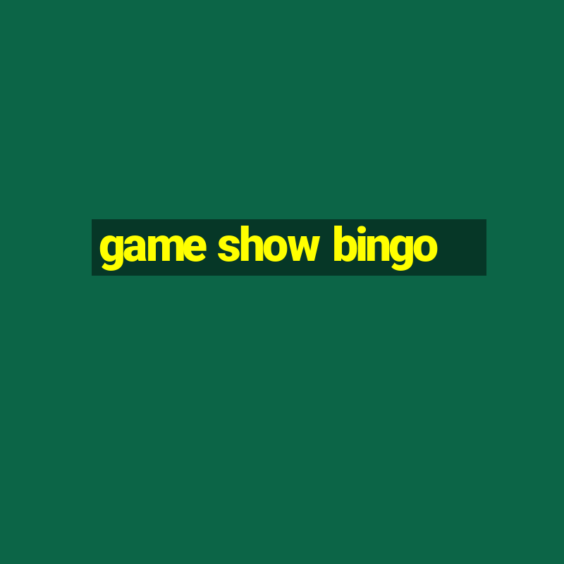 game show bingo