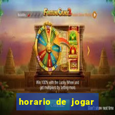 horario de jogar fortune tiger