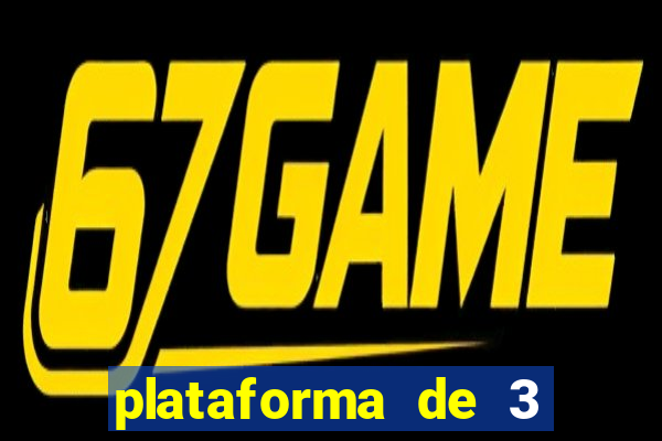 plataforma de 3 reais jogo