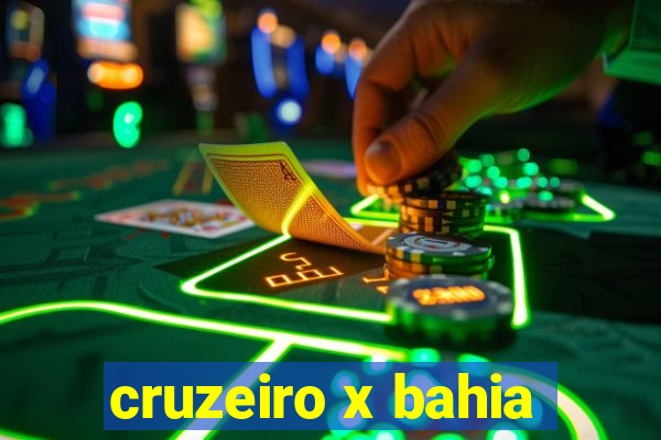 cruzeiro x bahia