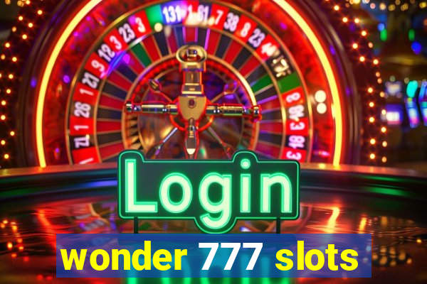 wonder 777 slots