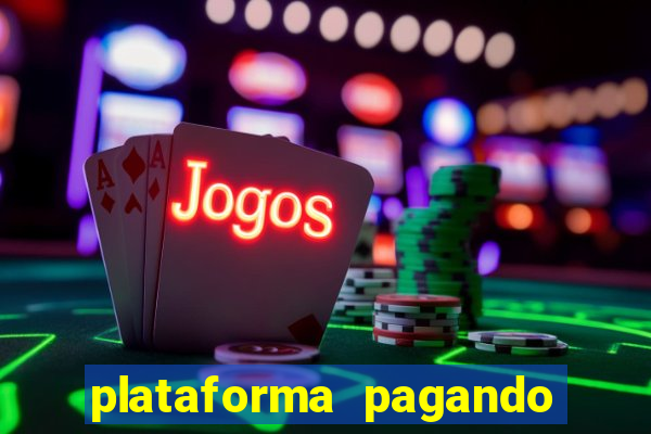 plataforma pagando bonus no cadastro