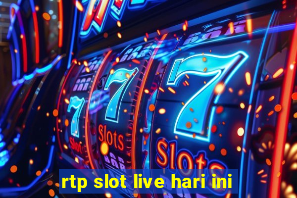 rtp slot live hari ini