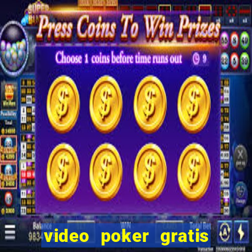 video poker gratis slot machine