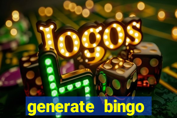 generate bingo cards with pictures