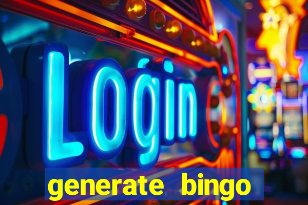 generate bingo cards with pictures