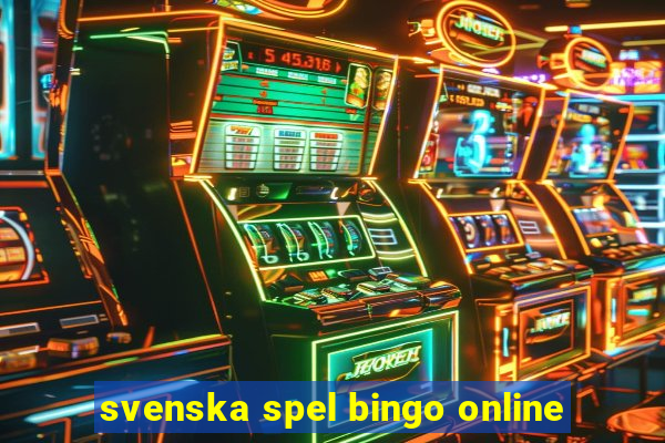 svenska spel bingo online