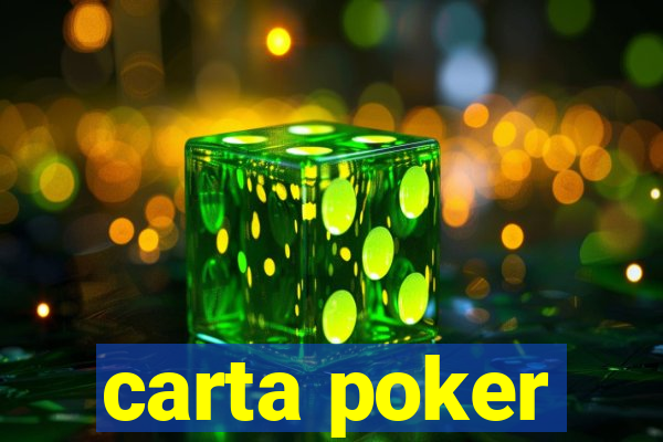 carta poker