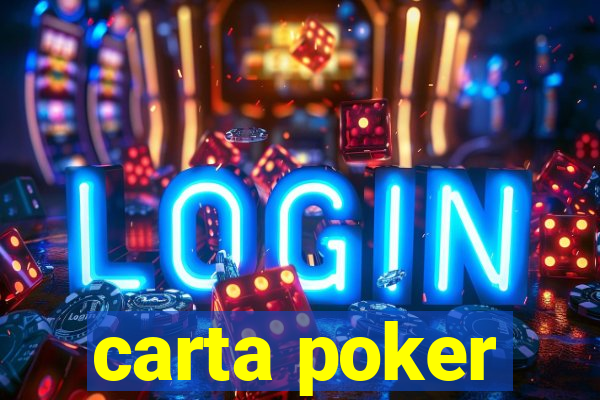 carta poker