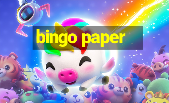 bingo paper