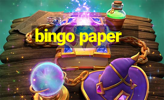 bingo paper